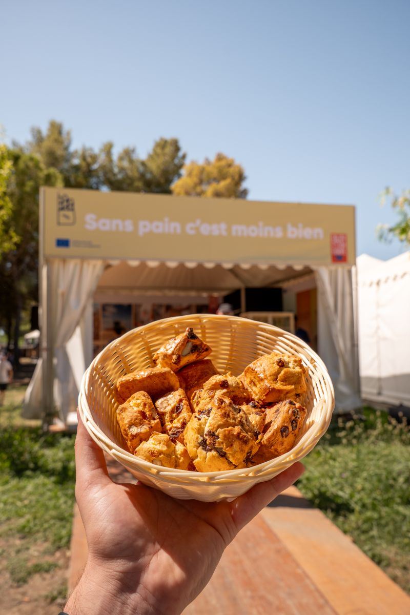 Activation événementielle Intercéréales en festival, dispositif « Sans pain, c'est moins bien ».